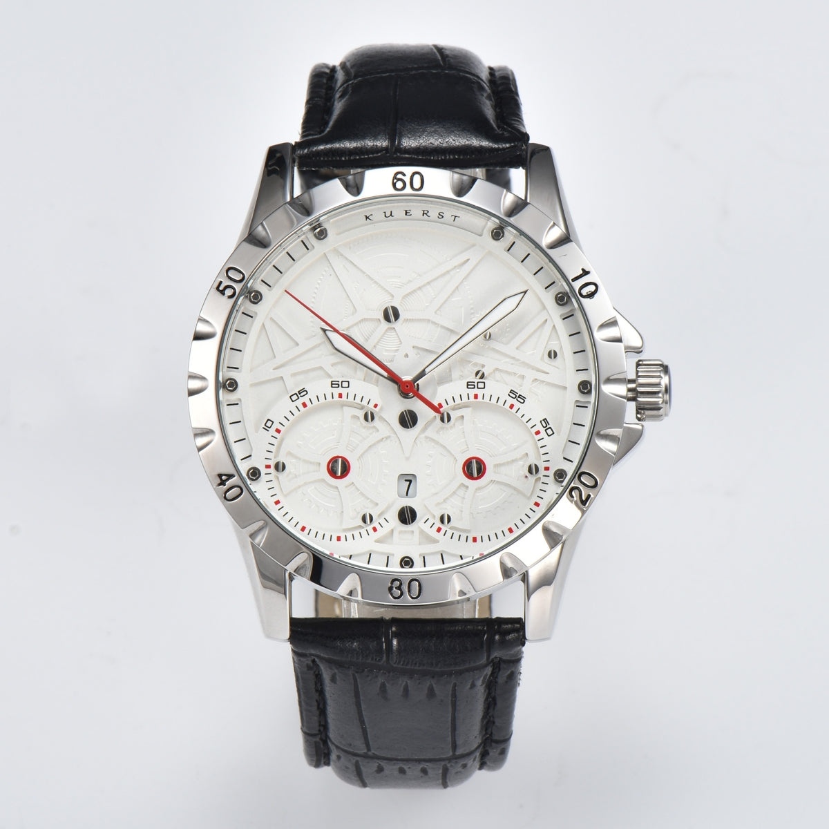 KUERST official selling men's belt automatic mechanical watch with calendar/glow-in-the-dark function simple classic personality trend leisure watch, high appearance level looks good and practical gift preferred