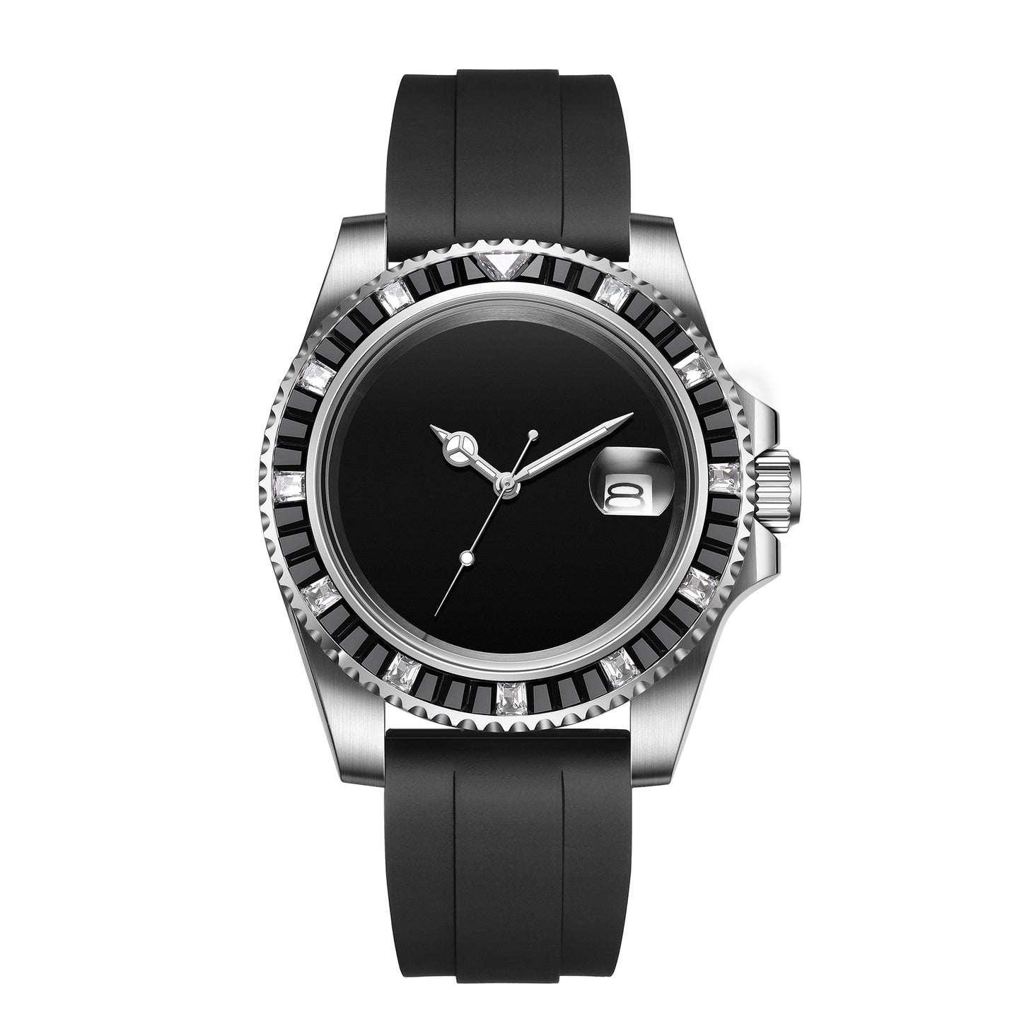 KUERST brand men's fully automatic mechanical watch, multi-functional calendar luminous, fashionable high-end wristwatch, simple and elegant, trendy and fashionable, can be worn in any occasion